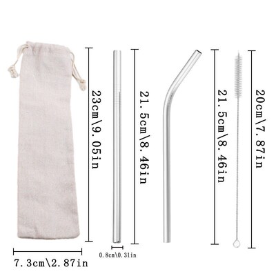 Stainless steel straw, pure titanium straw, is a metal stra