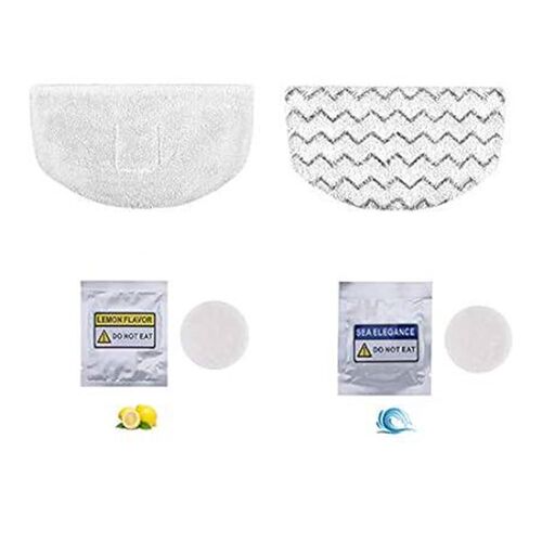 LeFix 2 Pack Washable Steam Mop Pads Replacement + 2 Frag