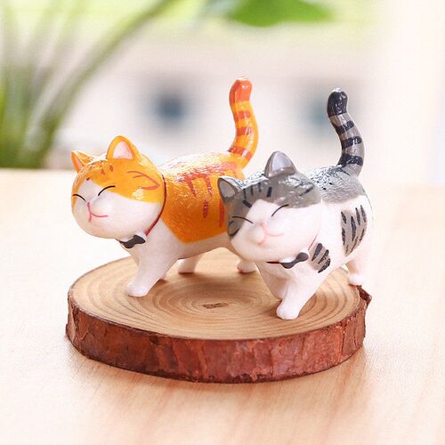 Cute Cat Ornaments Kawaii Bell Cat Animal Fairy Garden Figur
