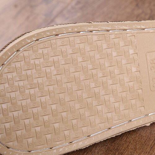 Natural Tropical Couple Home Slippers Rattan Straw Weaving M