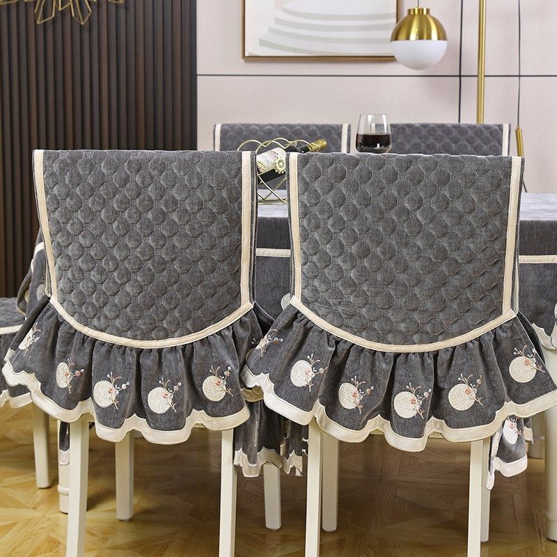 高档现代中式茶几桌布长方形台布餐桌布椅垫椅子罩装连体座垫,居家布艺,桌布,淘宝优惠券,粉丝福利购,淘宝优惠卷