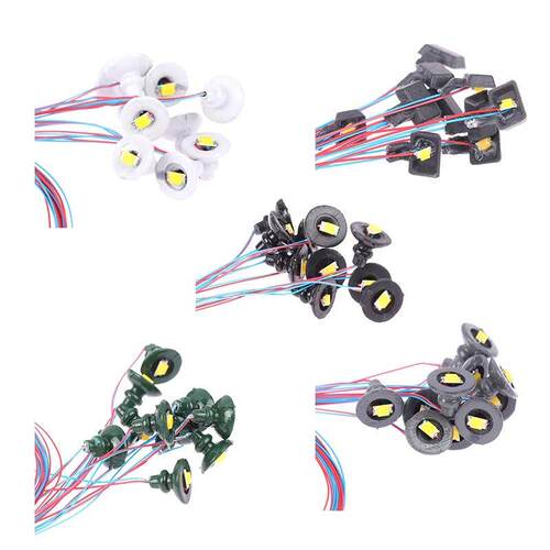 10PCS HO 1/87 Scale 3V Led Light Miniature Simulation Outdoo