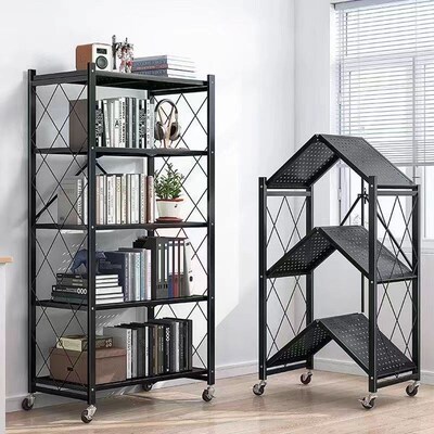 kitchen rack Organizer Storage Shelf折叠置物架厨房收纳整理架