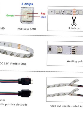 Led Strip 20M Led Light For Room 12V Rgb Tape 2835 5050 15M1