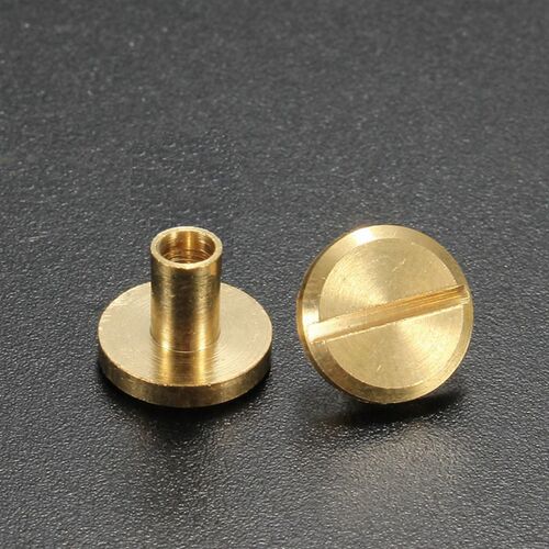 10PC Leather Craft Solid Nail Bolt Bookkeeping Round Head Sc