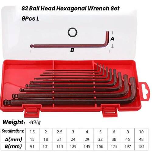 Universal Wrench Allen Key Ball Head and Flower Head