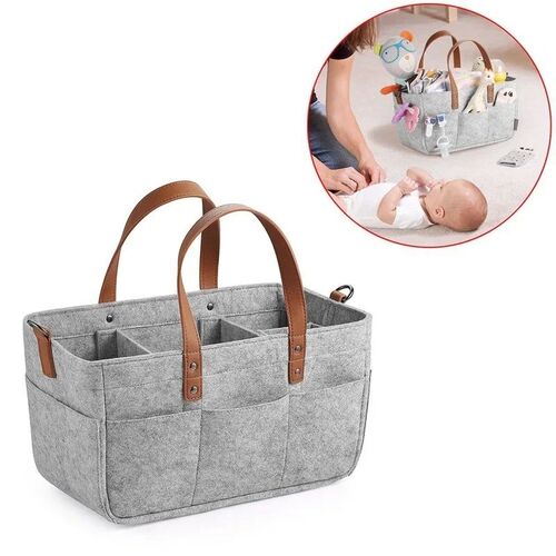 Baby Felt Storage Nursery Organizer Basket Infant Diaper Bag