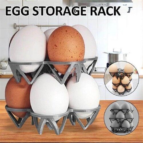 Plastic Egg Holder Creative Egg Storage Rack Refrigerator