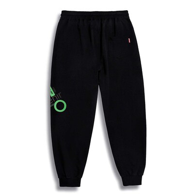 72651-guitar green word G303-308 zipper trousers large size