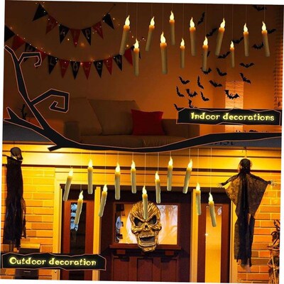 Magic Stick Candles Light UP Halloween LED Flameless Floatin