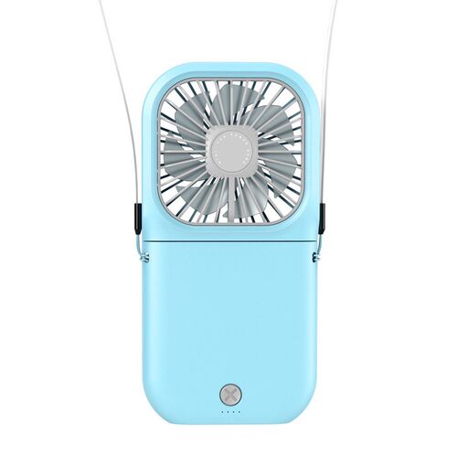 Hand Fan Foldable Neck Fan Mini Power Bank Fan折叠挂脖风扇