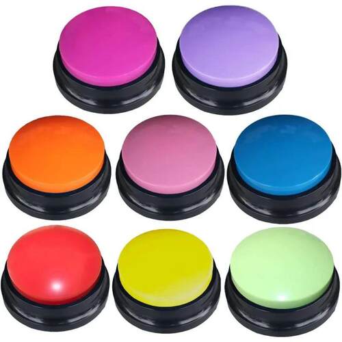 Pet Button Color Voice Recording Button, Dog Buttons for Com