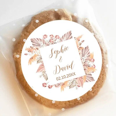 Pampas Grass Wedding er Customize Wedding Labels Personalise