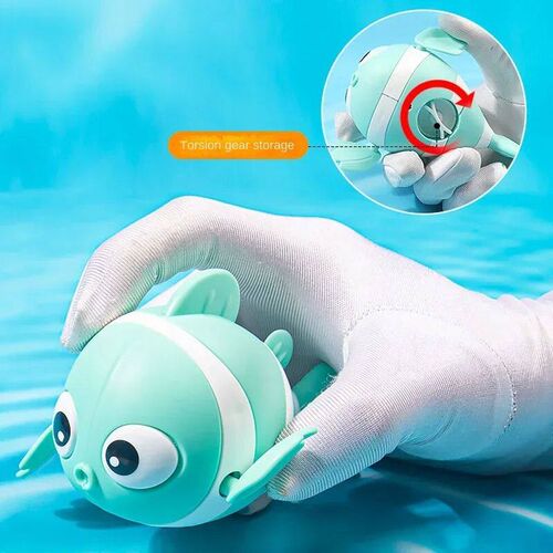 Baby Bath Toys Cute Swimming Fish Cartoon Animal Floating Wi
