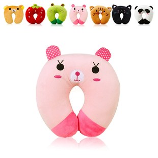 9 Colors Soft U-Shaped Plush Sleep Neck Protection Pillow Of