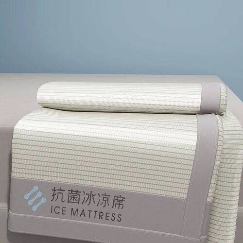 New summer ice silk cool mat bed sheet set, machine washable