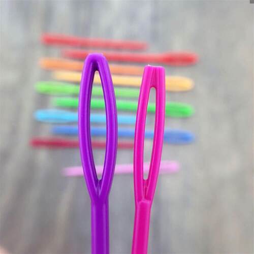 20PCs Mixed Color 7cm/9cm Plastic Knitting Needles Crochet H