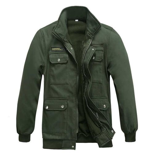 Winter cotton thread plus velvet thickening work clothes men