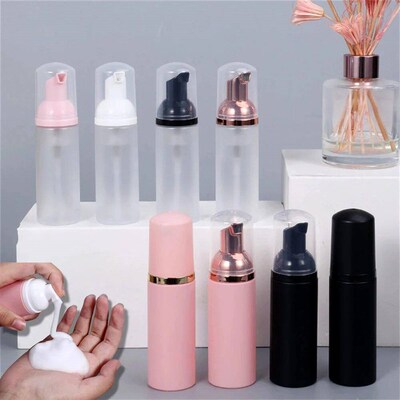 60ml Small Foam Dispenser Plastic Pump Frosted Bottles Mini