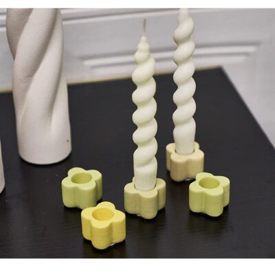 Ceramic Handhold Candlestick Ornaments Photography Home Deco