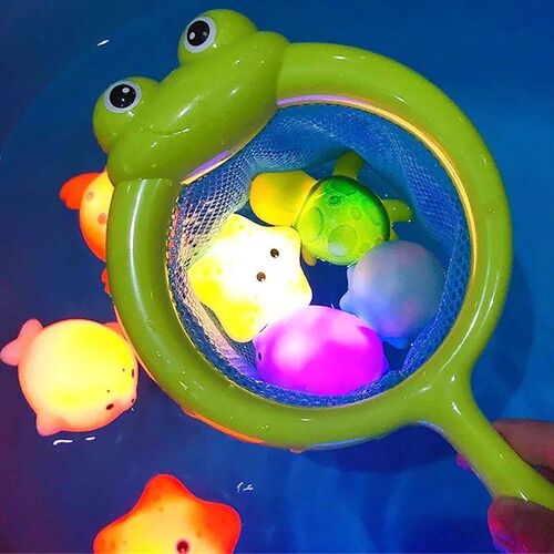 New Baby Bath Toys Swimming Water LED Light Up Toys Luminous