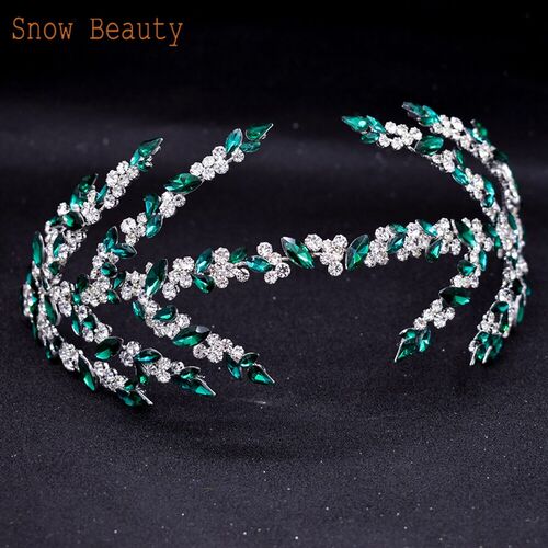A271 Wedding Tiaras and Crowns for Bride Crystal Bridal Head