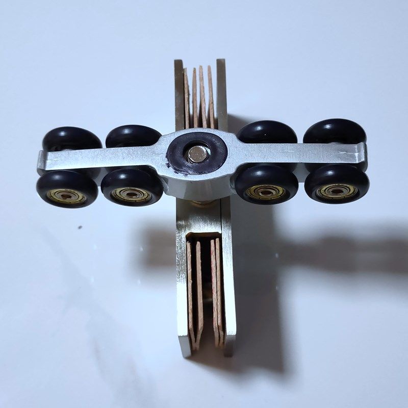 玻璃移门滑轮推拉门滑轨吊轮静音玻璃门轨道吊轨滑轮8轮吊滑轮2只