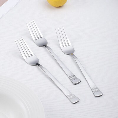 Preferred stainless steel knife and fork for home use, simp
