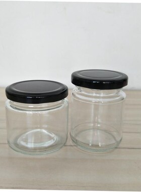 Circular glass jar pickles bottles jam jars of honey bottle