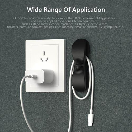 Wire Cable Organizer Plug Retainer Management Clip Adhesive