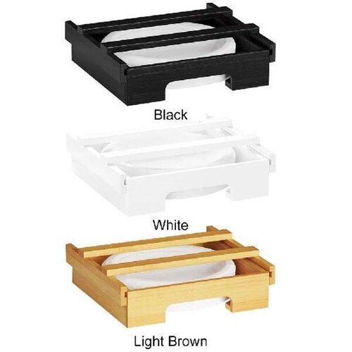 10-Inch Bamboo Under Cabinet Plates Holder Countertop Paper