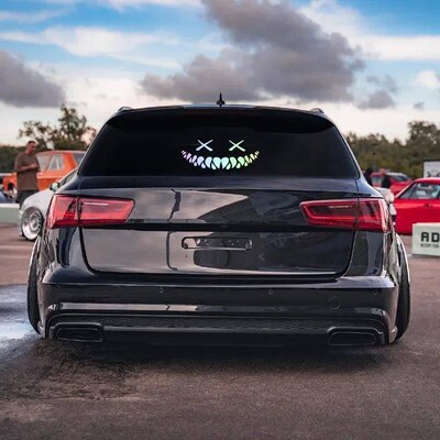 Demon Smiling Face Car ers for Rear Windshield Cool Auto Bod