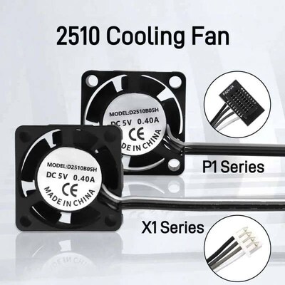 2510 Fan For Bambu Lab X1/P1 Hotend Cooling Fan  With Cable