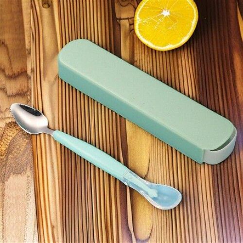 Double Head Baby Cutlery Feeding Spoon Stainless Steel