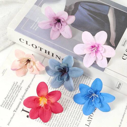 10Pcs Artificial Flowers 5CM Fake Flowers for Home Room Deco