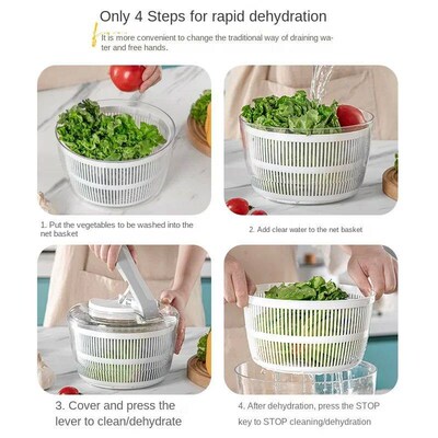 Vegetables Salad Spinner Lettuce Leaf Vegetable Dehydrator M