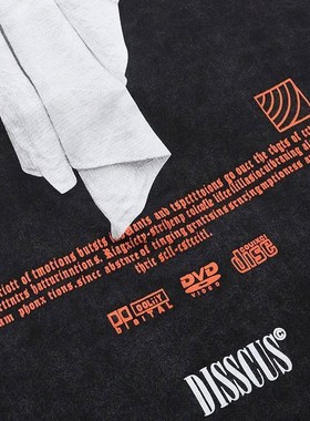 Men Hip Hop Streetwear Oversize Washed T-Shirt Middle Finger