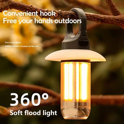 Rechargeable LED Camping Lights Waterproof Portable Hanging