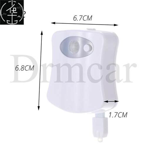 1pcs Toilet t Night Light art PIR Motion Sensor 8 Colo