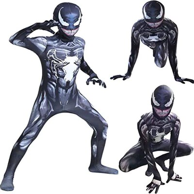 Costume Cosplay  New Venom 2 Red Venom Jumpsuit Tights Spide