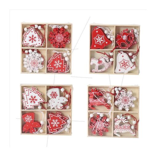 Christmas painting set Angel Elk Christmas tree圣诞树挂件