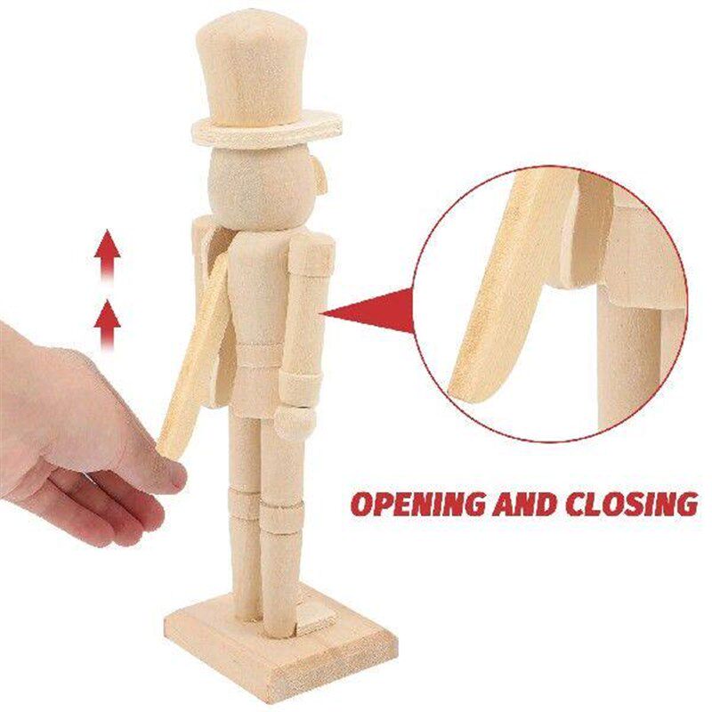 3 Pcs Indoor Decoration Nutcracker Ornaments Mini House