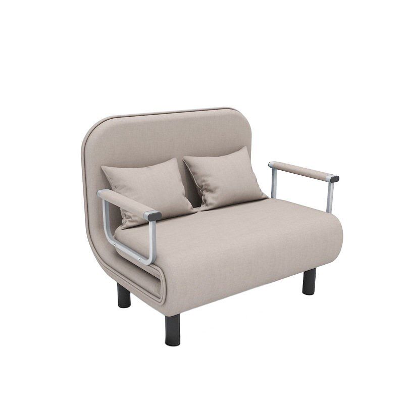 Fabric Folding Sofa Bed Small Apartment Dual-purpose Iron So图片