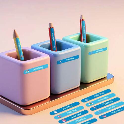 Customized Name Labels for Travel Mugs, Stationery & Kitchen