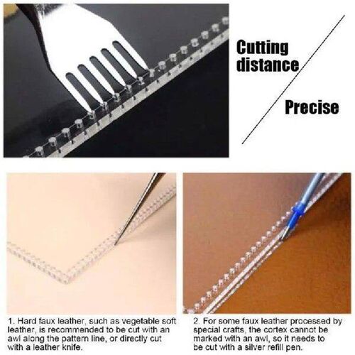 Leather Shoe Templates Acrylic Hand Craft Clear Sewing Tool