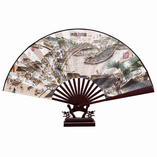 Chinese style gift Folding fan craftwork Creative souvenir