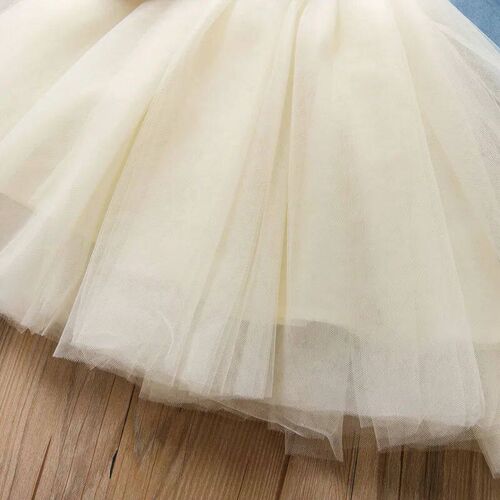 Baby Girls Long Sleeve Tutu Mesh Dresses Spring Toddler Polk