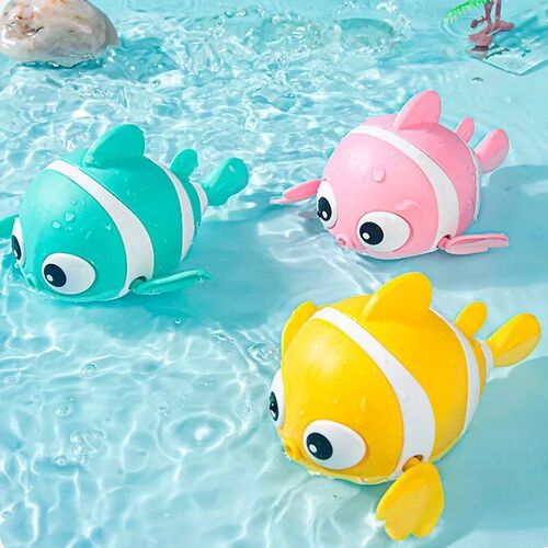 Baby Bath Toys Cute Swimming Fish Cartoon Animal Floating Wi