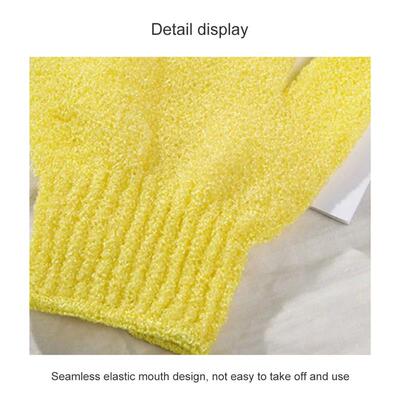 2 Pieces Scrub Mitt Magic Peeling Glove Exfoliating Tan Remo
