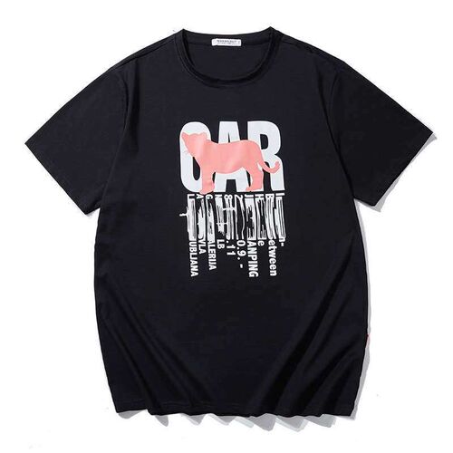 Summer New Fashion Bran Large Size Mens Short-sleeve Cartoo